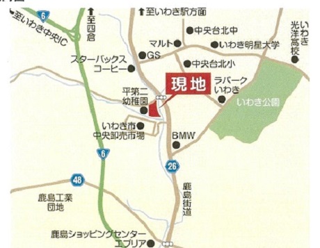 【鹿島街道沿 エムズガーデンかしま分譲 建築条件なし9区画!】