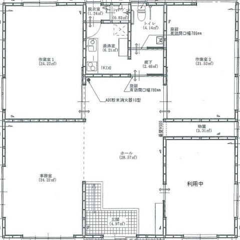 【築浅☆小名浜相子島貸事務所 月額賃料173,460円(税別)※倉庫部分は賃貸除外となります。】